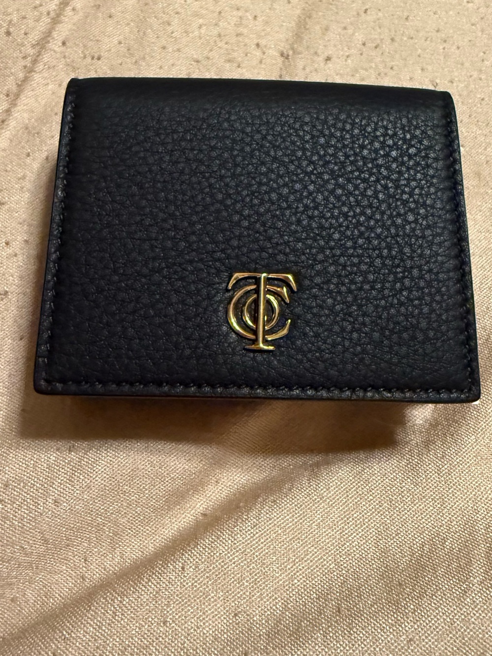 Tiffany NWT black/maroon wallet